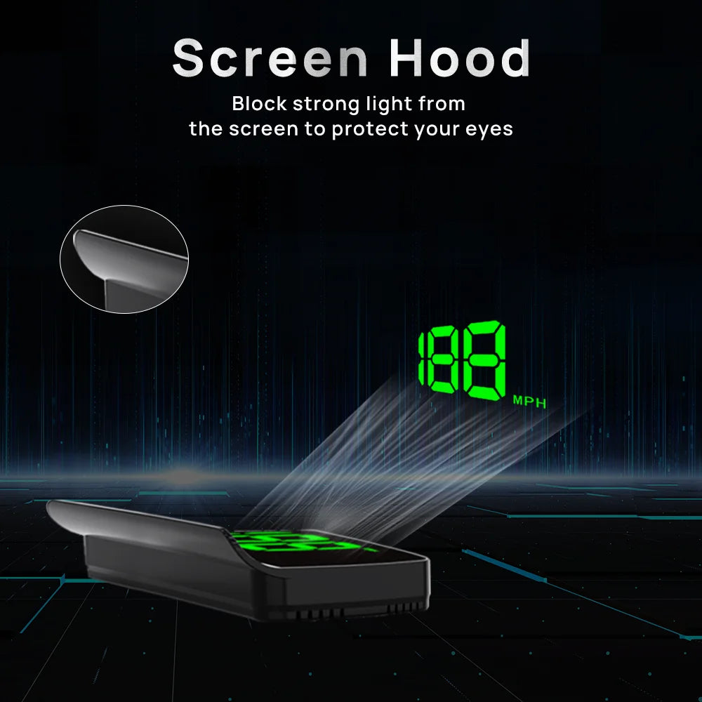 K1 Car Speedometer Head-Up-Display (HUD) Plug-in Play - Car Accessories
